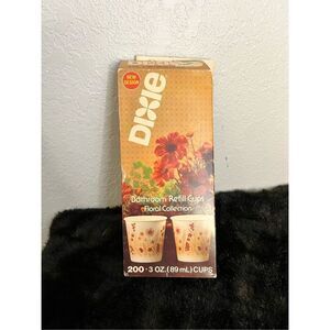 Dixie Bathroom Cups 3 Oz Floral Design 200 Count 1983 Vintage  American Co